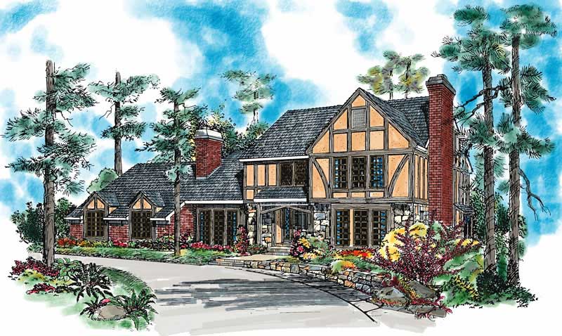European home (ThePlanCollection: Plan #137-1560)