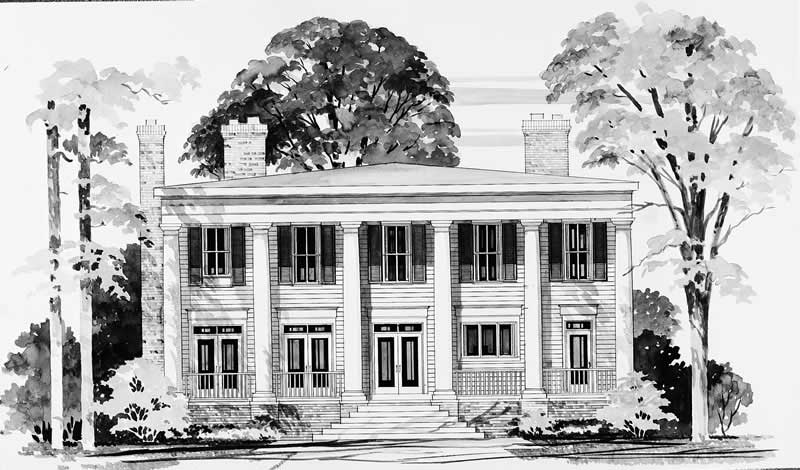 Home Plan Front Elevation of this 4-Bedroom,3869 Sq Ft Plan -137-1586