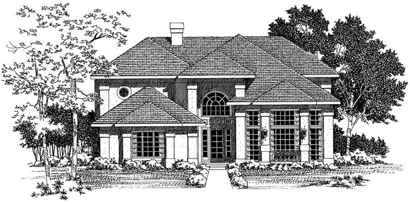 Front View of this 3-Bedroom, 2224 Sq Ft Plan - 137-1594