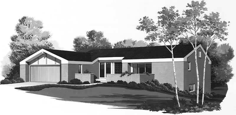 Contemporary home (ThePlanCollection: Plan #137-1596)
