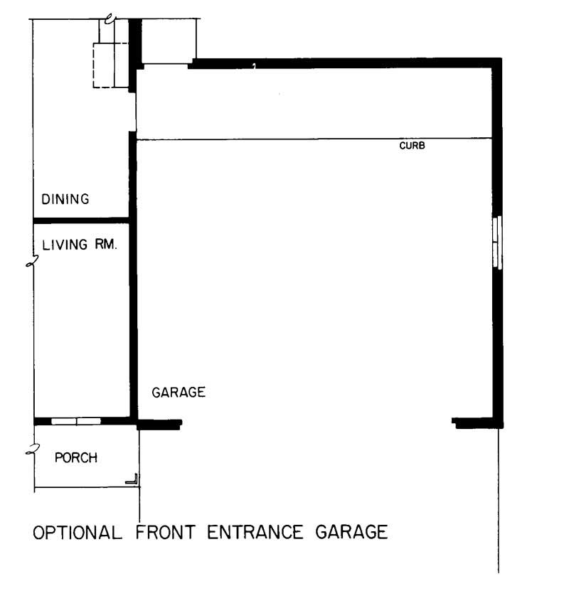 Floor Plan First Story of Ranch Plan #137-1712