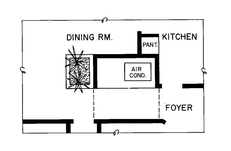 Floor Plan First Story of European Plan #137-1719
