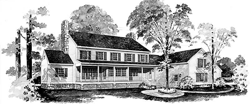 Home Plan Rear Elevation of this 3-Bedroom,3412 Sq Ft Plan -137-1722