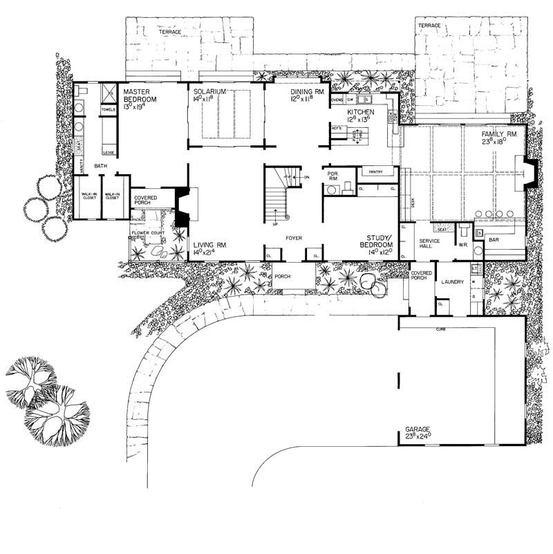Floor Plan First Story of Cape Cod Plan #137-1725