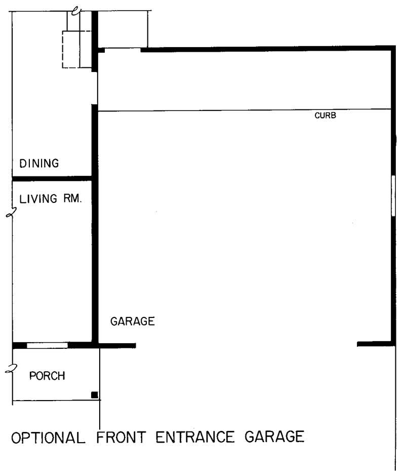 Floor Plan First Story of Ranch Plan #137-1746
