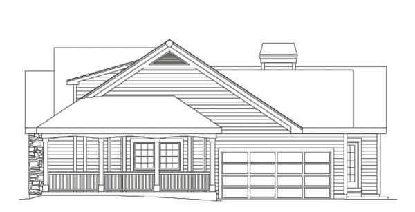 Home Plan Right Elevation of this 3-Bedroom,2029 Sq Ft Plan -138-1002