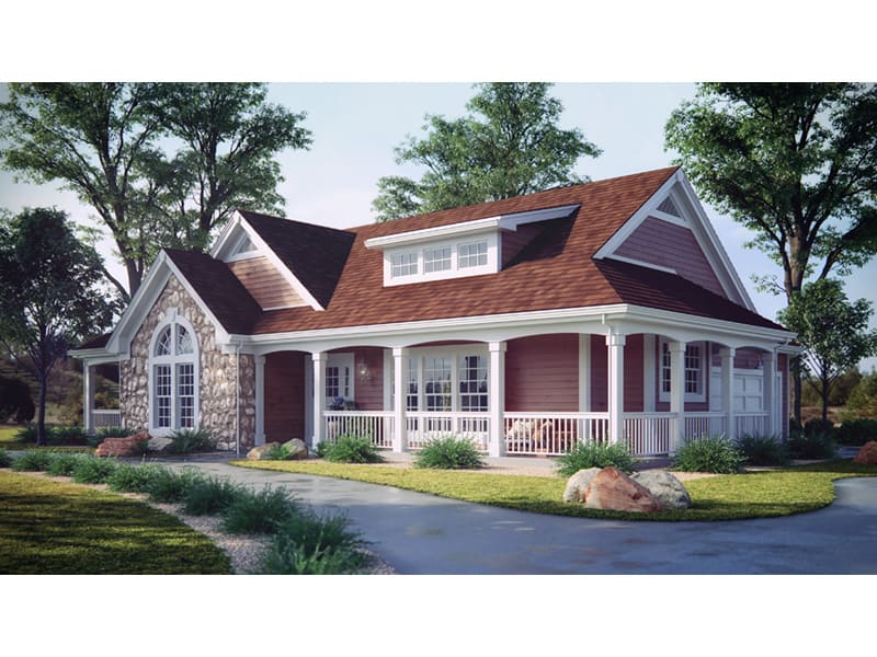 Front View of this 3-Bedroom, 2029 Sq Ft Plan - 138-1002