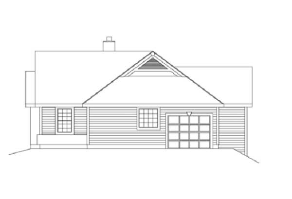Home Plan Right Elevation of this 2-Bedroom,1922 Sq Ft Plan -138-1003