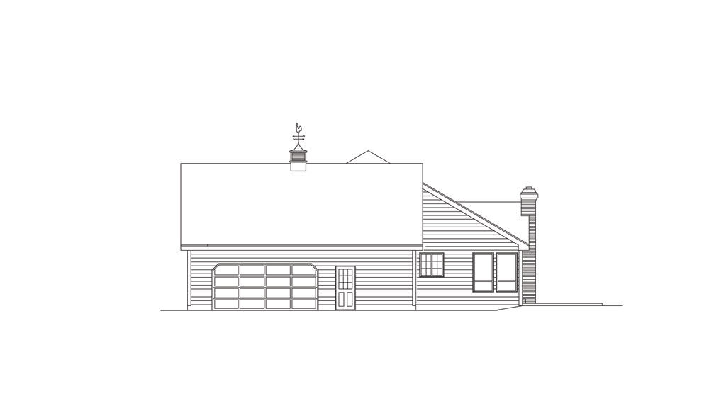 Home Plan Right Elevation of this 4-Bedroom,2874 Sq Ft Plan -138-1009