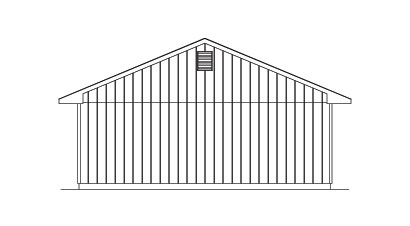 Home Plan Left Elevation of this 3-Bedroom,1160 Sq Ft Plan -138-1021