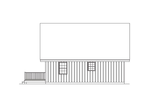 Home Plan Right Elevation of this 3-Bedroom,1154 Sq Ft Plan -138-1023