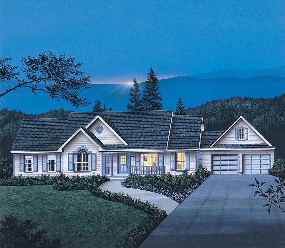 Home Exterior Photograph of this 3-Bedroom,1708 Sq Ft Plan -138-1027