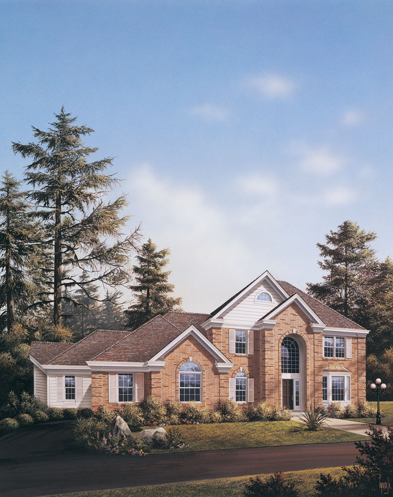 Front View of this 4-Bedroom, 2624 Sq Ft Plan - 138-1037