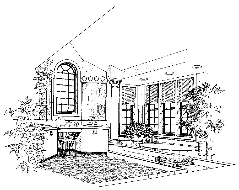Bathroom of this 4-Bedroom, 2624 Sq Ft Plan - 138-1037