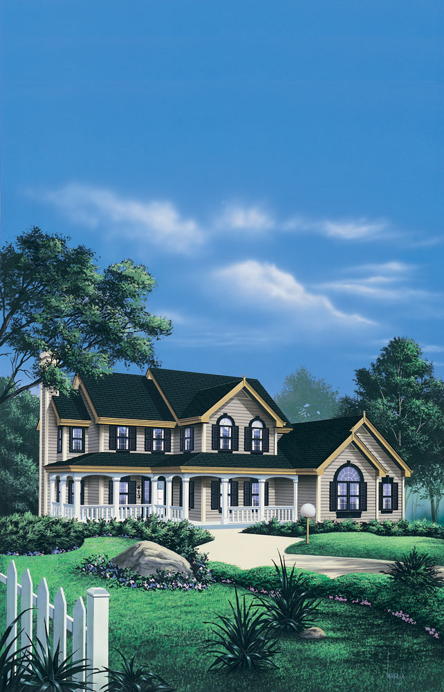 Front View of this 3-Bedroom, 2182 Sq Ft Plan - 138-1042