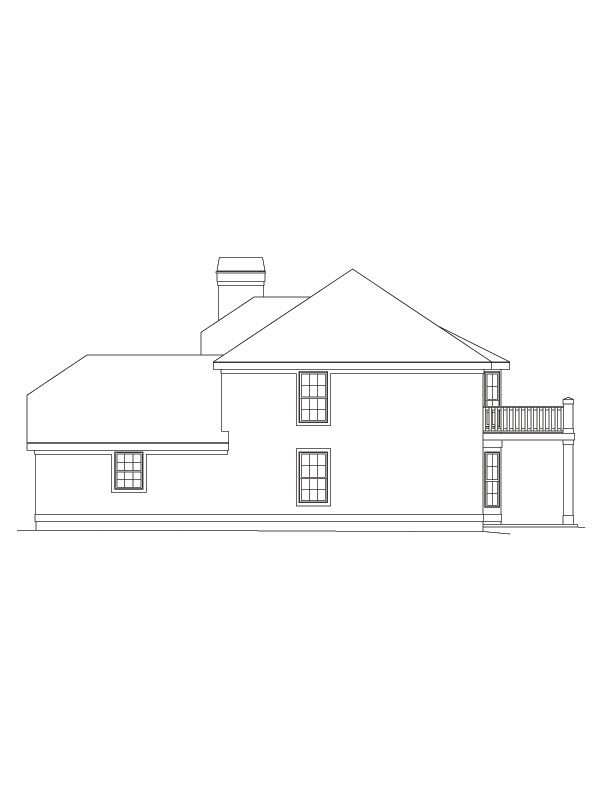 Home Plan Right Elevation of this 12-Bedroom,4240 Sq Ft Plan -138-1053