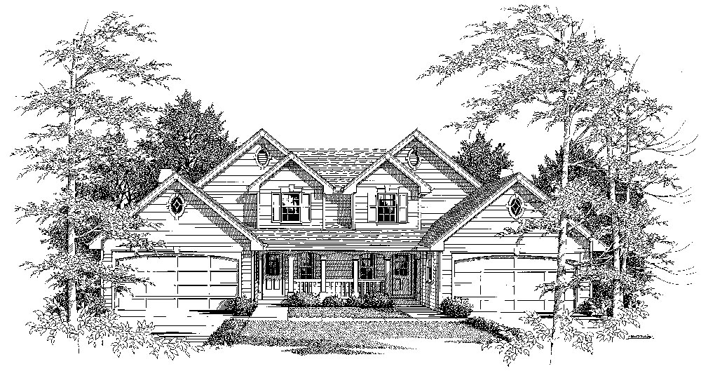 Front View of this 6-Bedroom, 2986 Sq Ft Plan - 138-1055