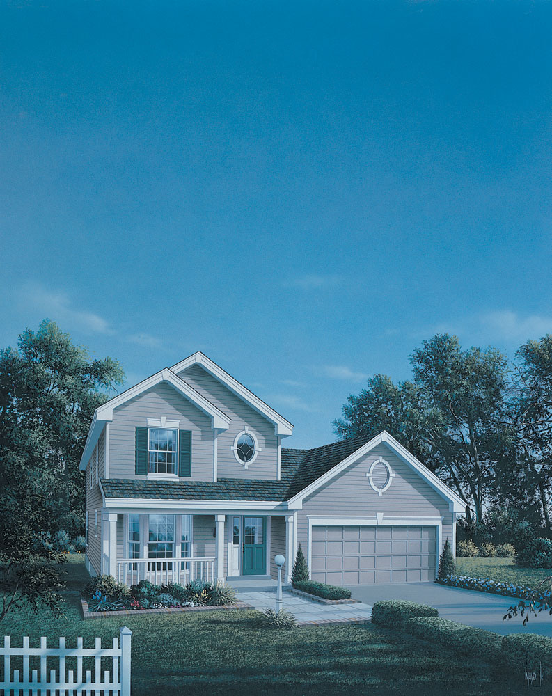 Front View of this 3-Bedroom, 1524 Sq Ft Plan - 138-1069