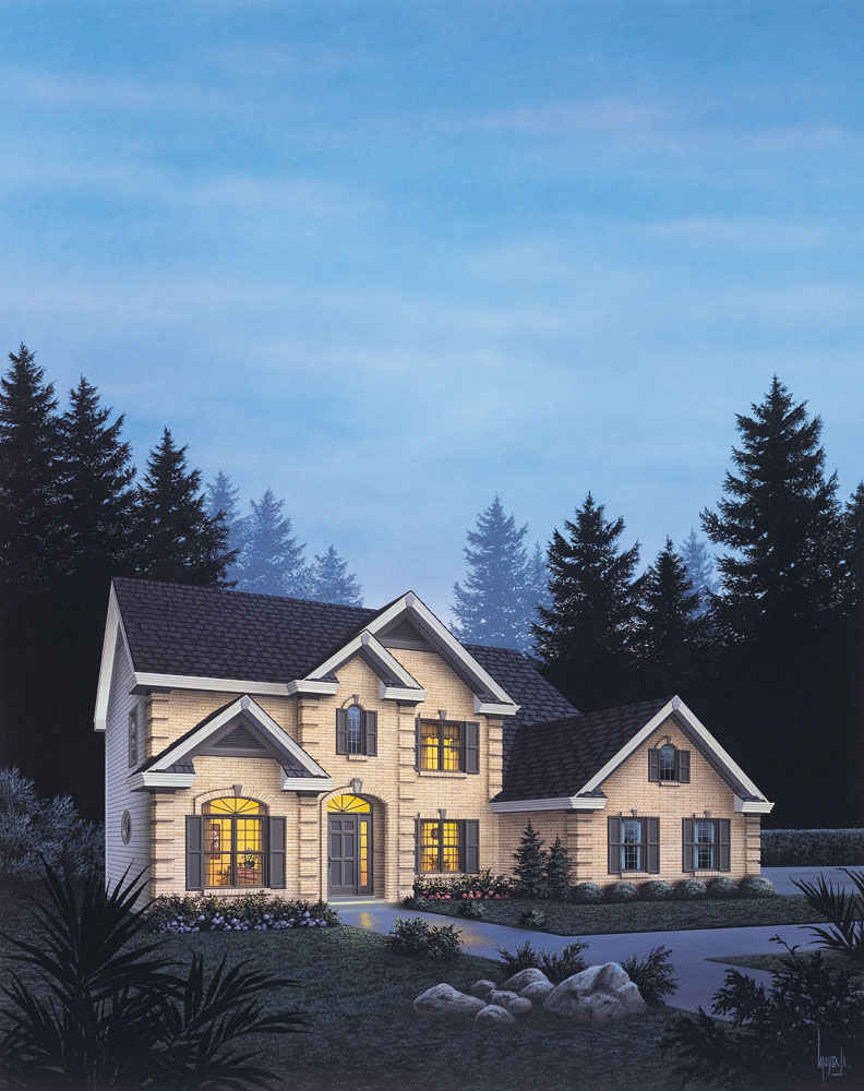 Front View of this 4-Bedroom, 3169 Sq Ft Plan - 138-1089
