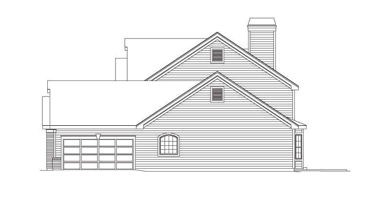 Home Plan Right Elevation of this 4-Bedroom,3138 Sq Ft Plan -138-1094