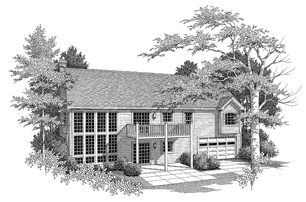 Front View of this 3-Bedroom, 2913 Sq Ft Plan - 138-1099