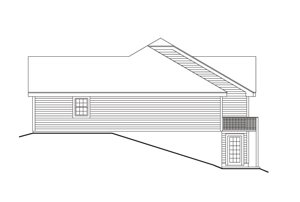 Home Plan Right Elevation of this 3-Bedroom,3484 Sq Ft Plan -138-1105