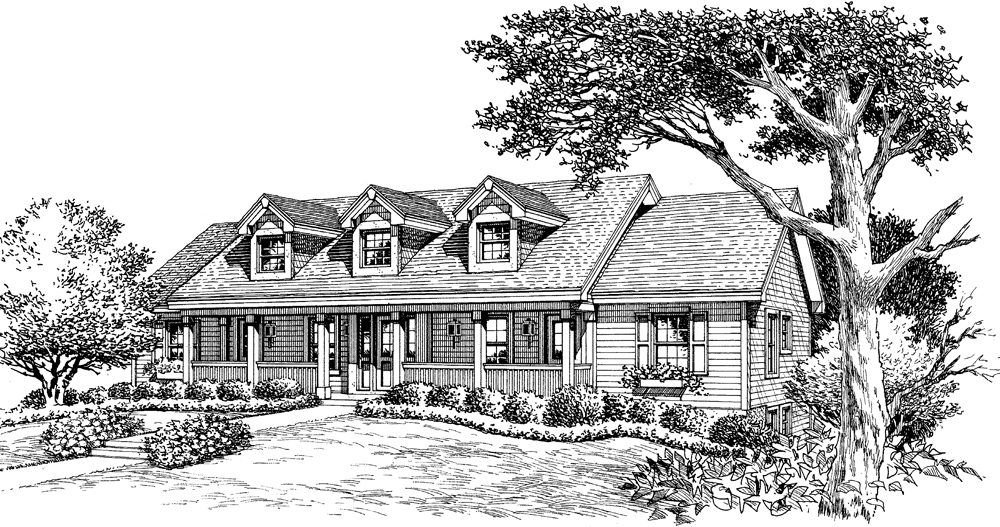 Front View of this 1-Bedroom, 2901 Sq Ft Plan - 138-1120