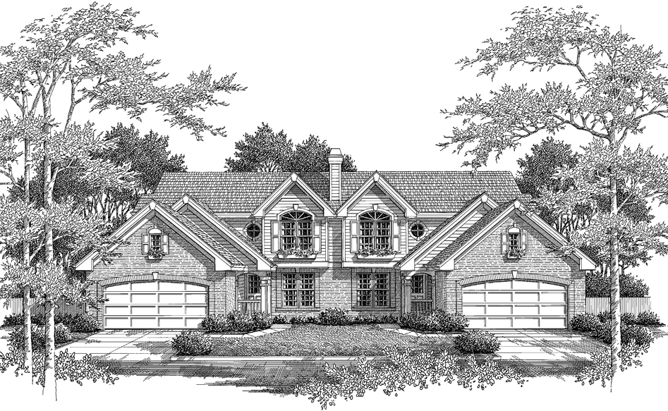 Front View of this 3-Bedroom, 3258 Sq Ft Plan - 138-1125