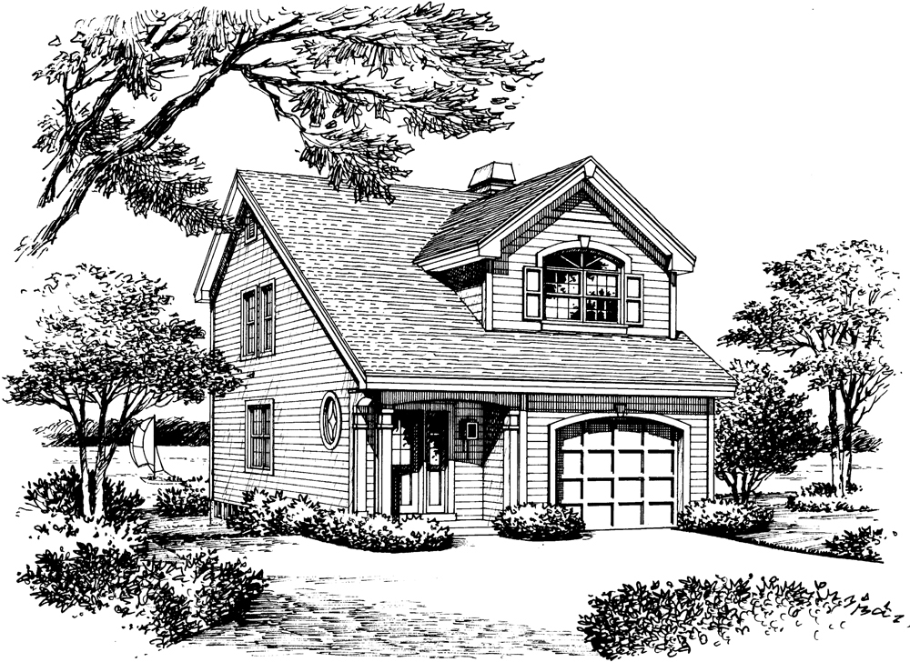 Front View of this 2-Bedroom, 1498 Sq Ft Plan - 138-1139