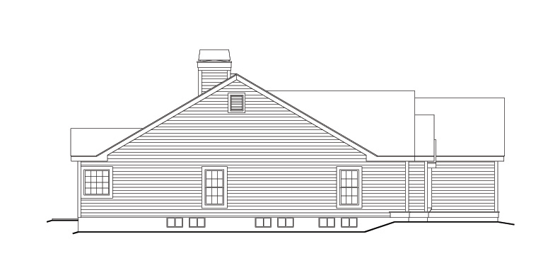 Home Plan Left Elevation of this 4-Bedroom,2547 Sq Ft Plan -138-1141