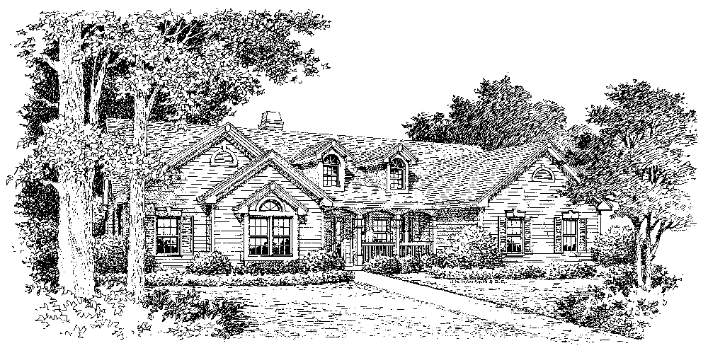 Front View of this 4-Bedroom, 2547 Sq Ft Plan - 138-1141