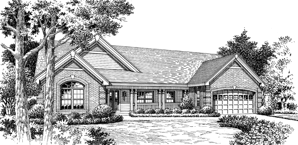 Front View of this 4-Bedroom, 1914 Sq Ft Plan - 138-1148