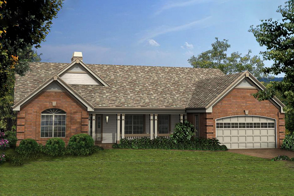 Ranch home plan (ThePlanCollection: House Plan #138-1148)