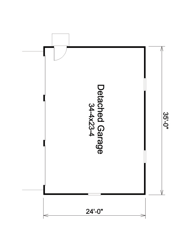 Floor Plan Garage of Ranch Plan #138-1155