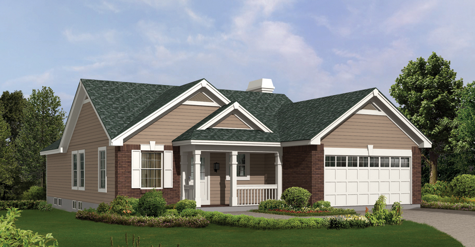 Front elevation of Country home (ThePlanCollection: House Plan #138-1156)