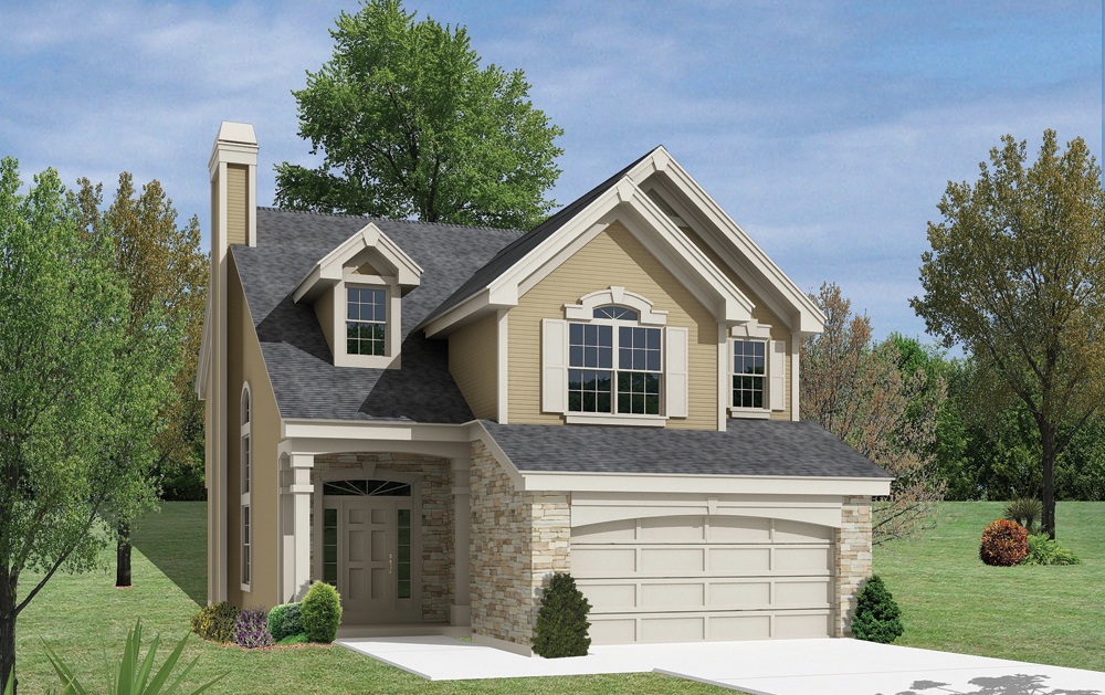 Front elevation of Country home (ThePlanCollection: House Plan #138-1158)