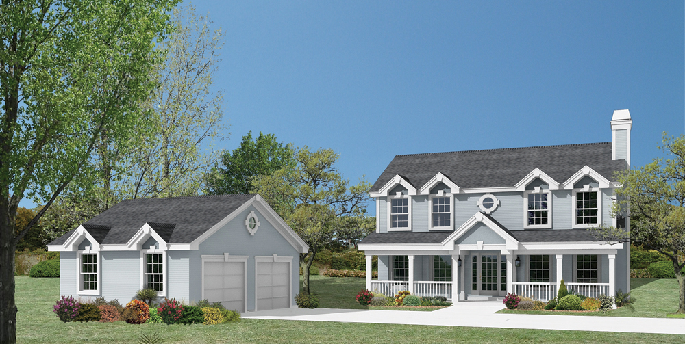 Front elevation of Country home (ThePlanCollection: House Plan #138-1162)