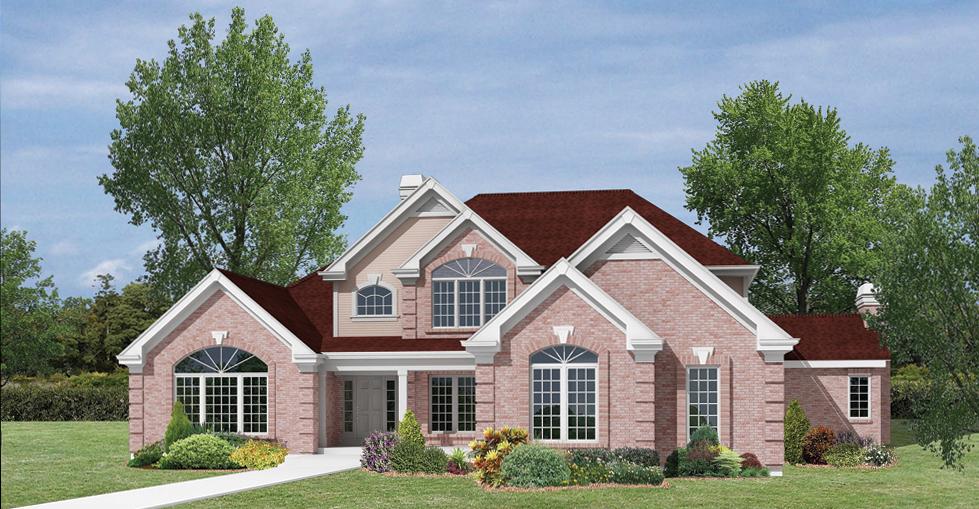 Front View of this 4-Bedroom, 3888 Sq Ft Plan - 138-1163