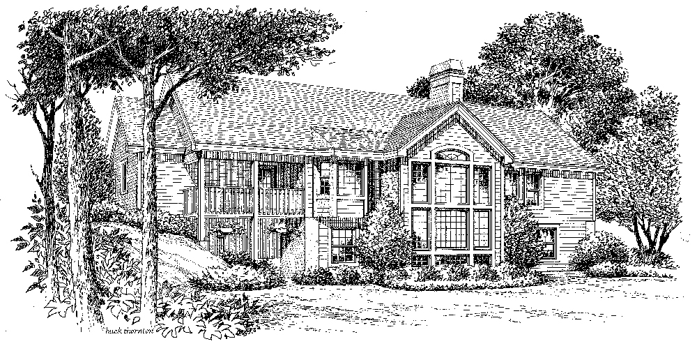 Front View of this 3-Bedroom, 1532 Sq Ft Plan - 138-1167
