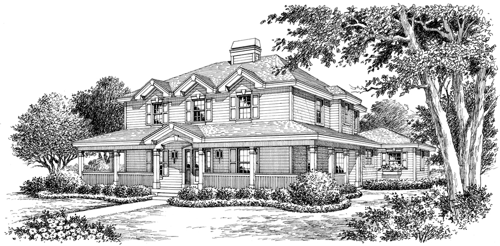 Front View of this 4-Bedroom, 2828 Sq Ft Plan - 138-1172