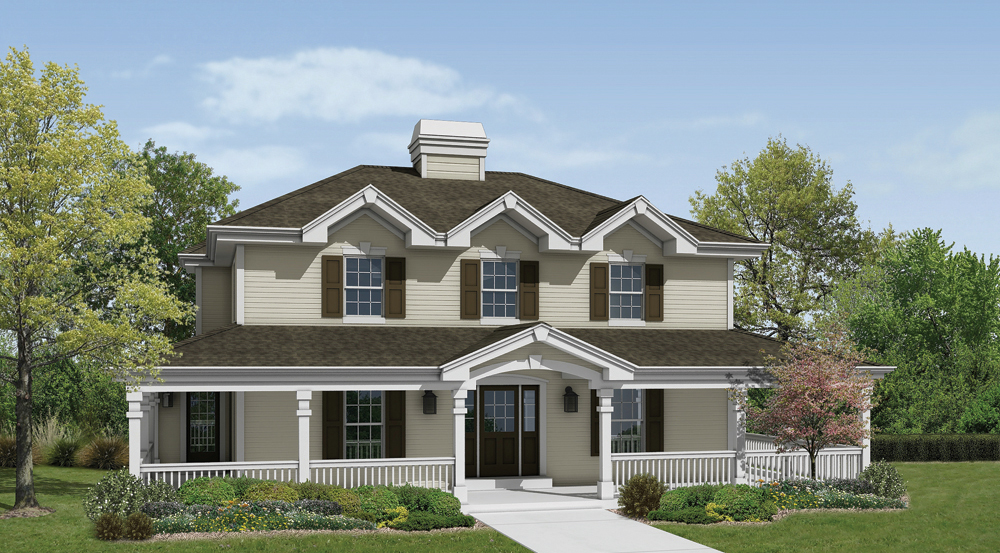 Front elevation of Traditional home (ThePlanCollection: House Plan #138-1172)