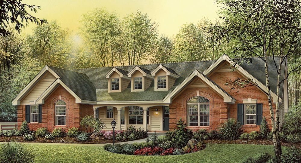Front View of this 4-Bedroom,1929 Sq Ft Plan -138-1177