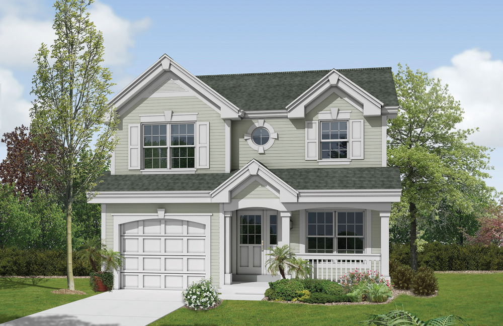 Front elevation of Traditional home (ThePlanCollection: House Plan #138-1179)