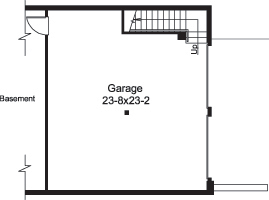 Floor Plan Garage of Ranch Plan #138-1182