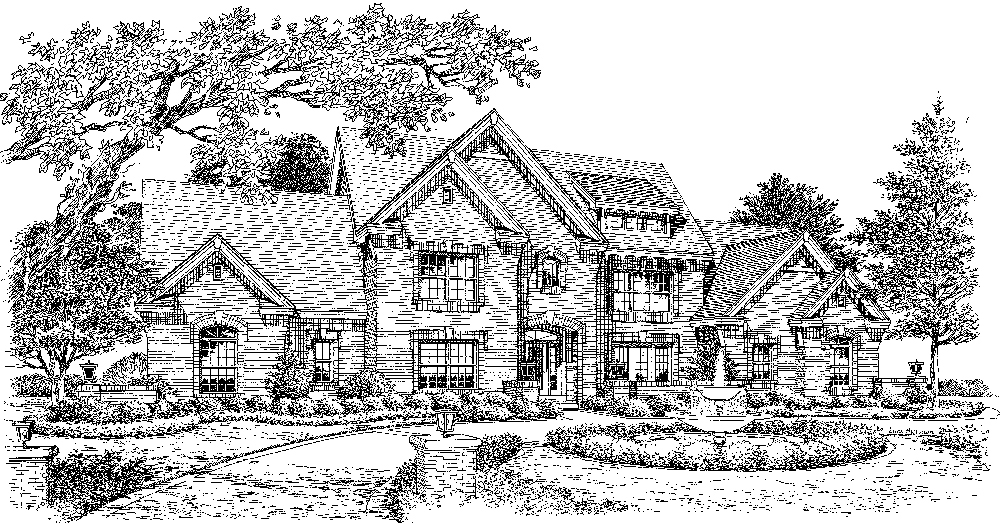 Front View of this 4-Bedroom, 3670 Sq Ft Plan - 138-1183