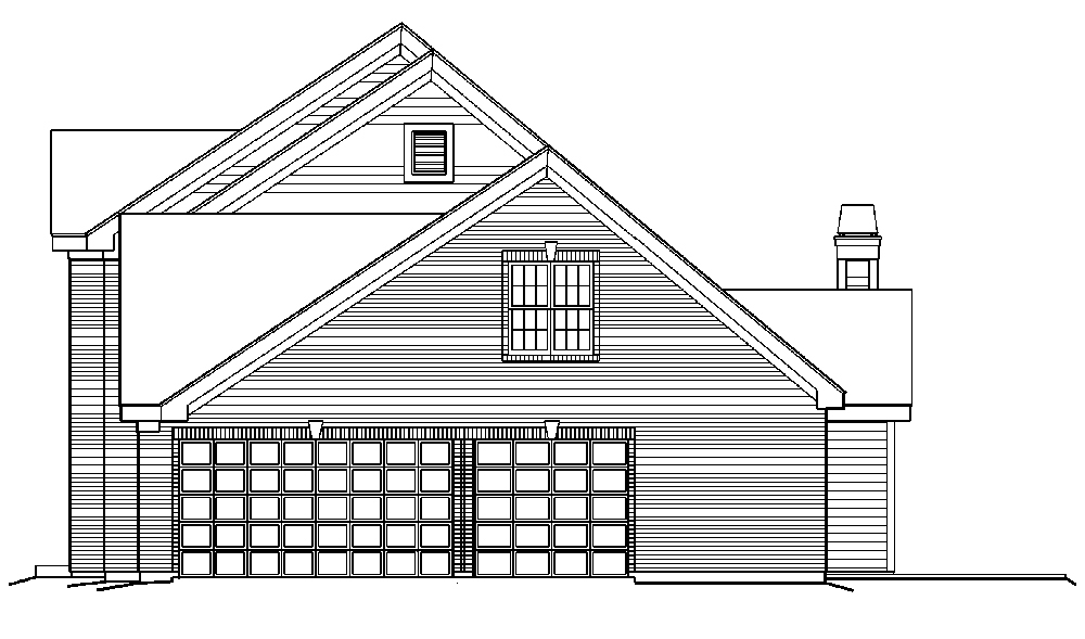 Home Plan Right Elevation of this 4-Bedroom,3978 Sq Ft Plan -138-1184