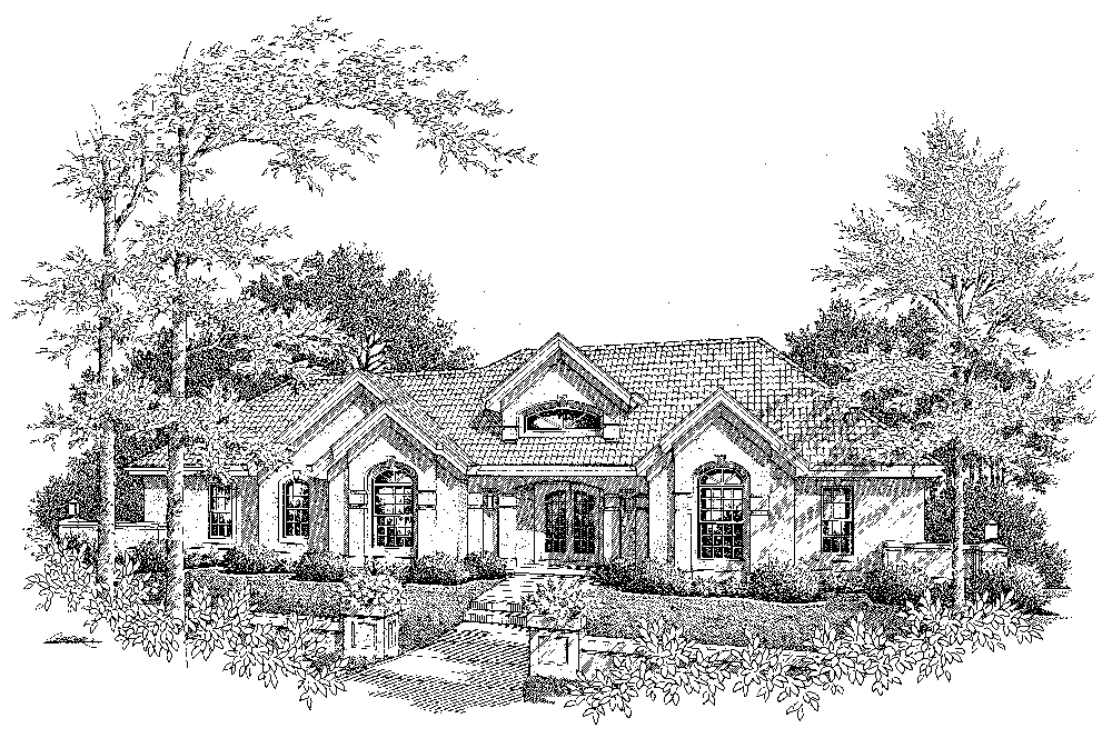 Front View of this 3-Bedroom, 1948 Sq Ft Plan - 138-1196