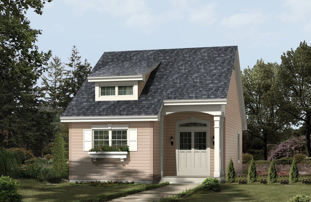 Front elevation of Cottage home (ThePlanCollection: House Plan #138-1201)