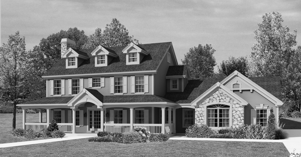 Front View of this 4-Bedroom, 2368 Sq Ft Plan - 138-1204
