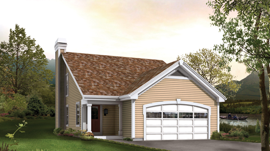 Front elevation of Country home (ThePlanCollection: House Plan #138-1213)